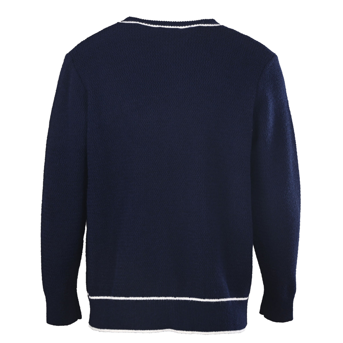 Gucci Unisex GG Embroidered Contrast Stripe Cardigan