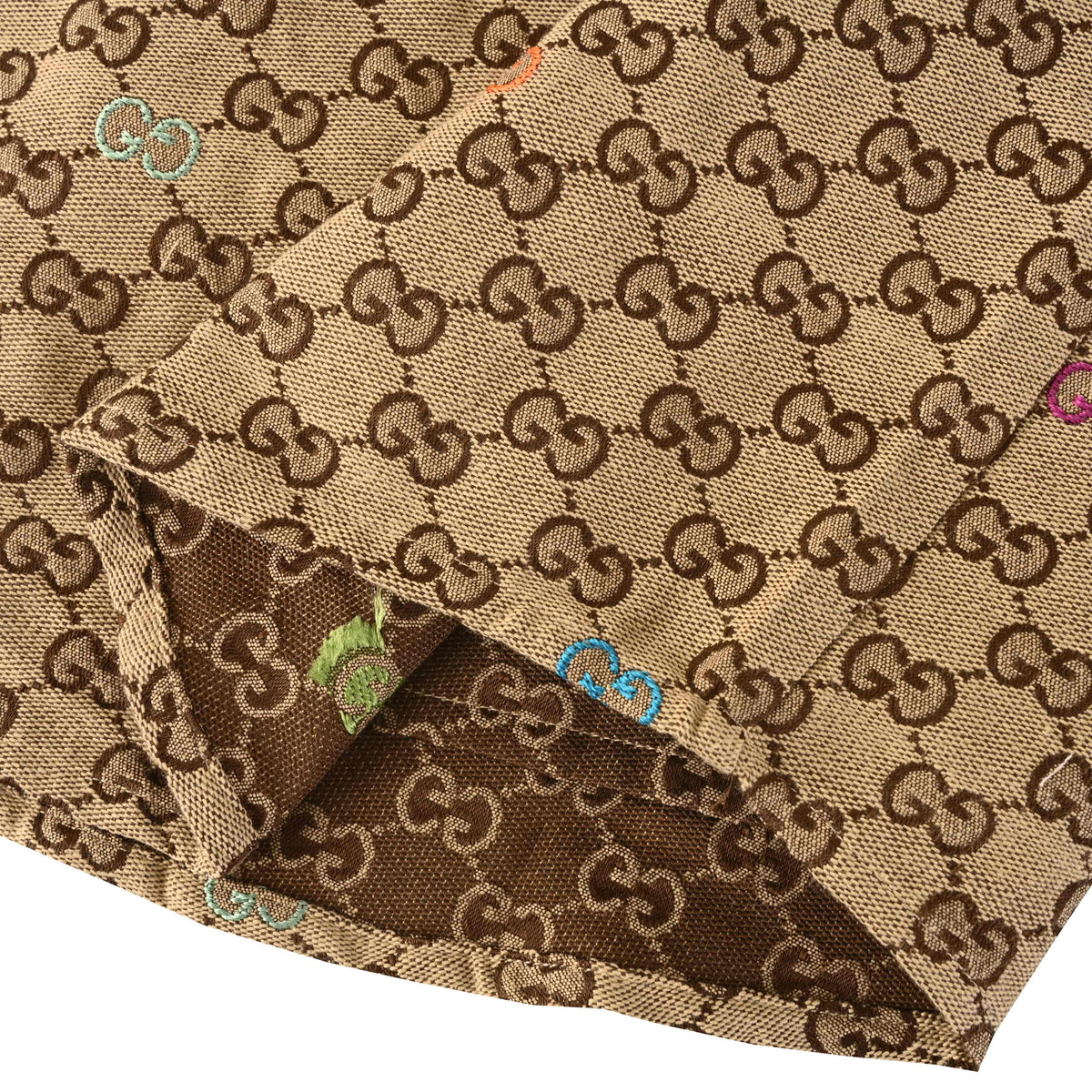 Gucci Multicolor GG Jacquard Cotton Canvas Shirt Jacket