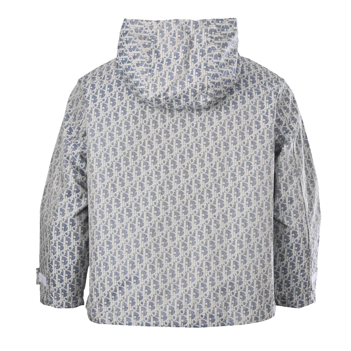 Christian Dior Bee Motif All-Over Logo Zip-Up Jacket, Patterned Outerwear for Casual Streetwear
