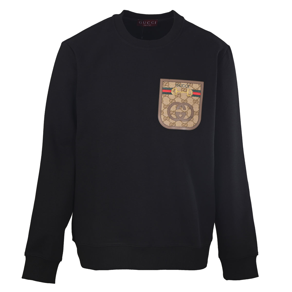 Gucci Monogram Shield Patch Crewneck Sweatshirt