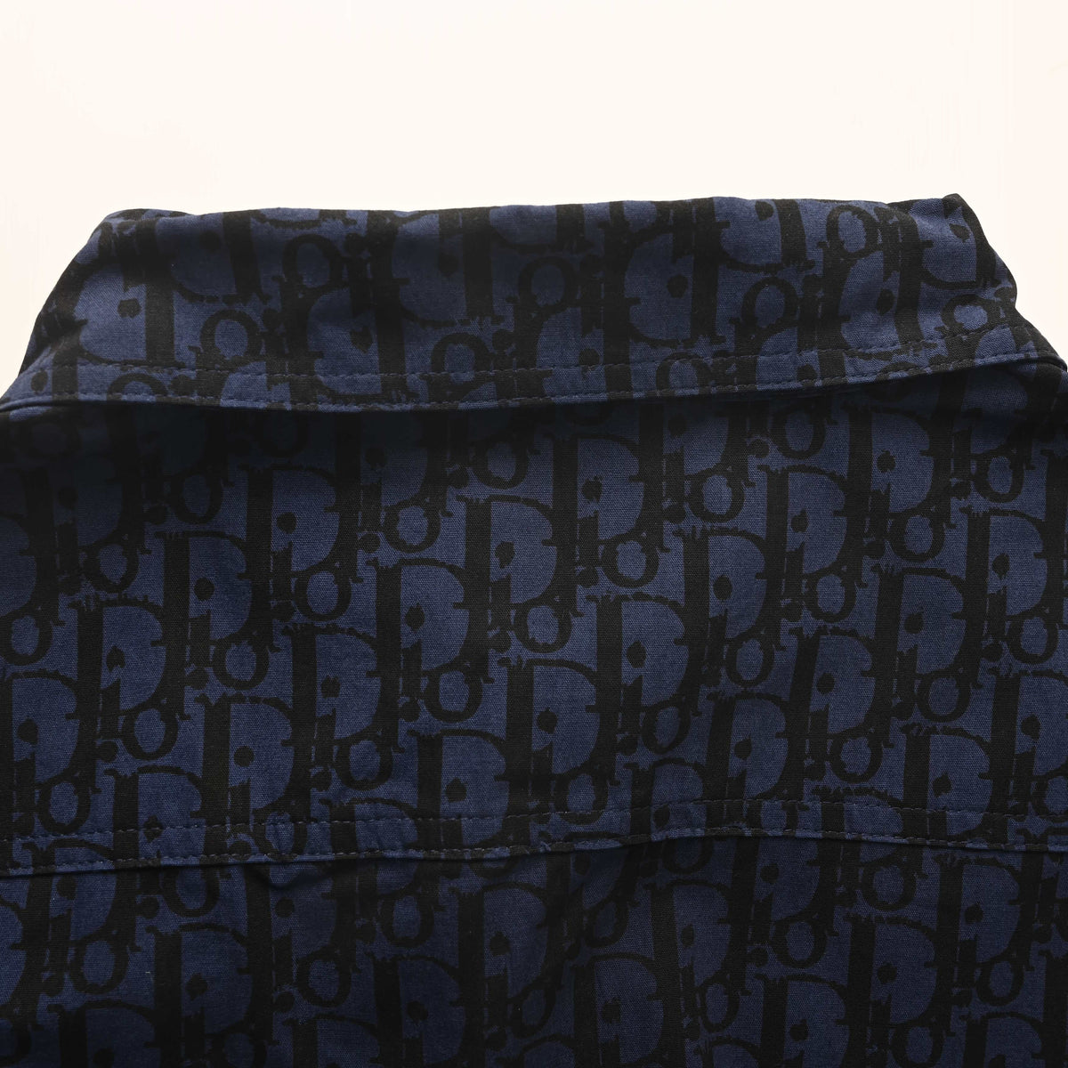 Christian Dior Monogram Denim Overshirt, All-Over Pattern Jean Shirt Jacket for Layered Casual Looks