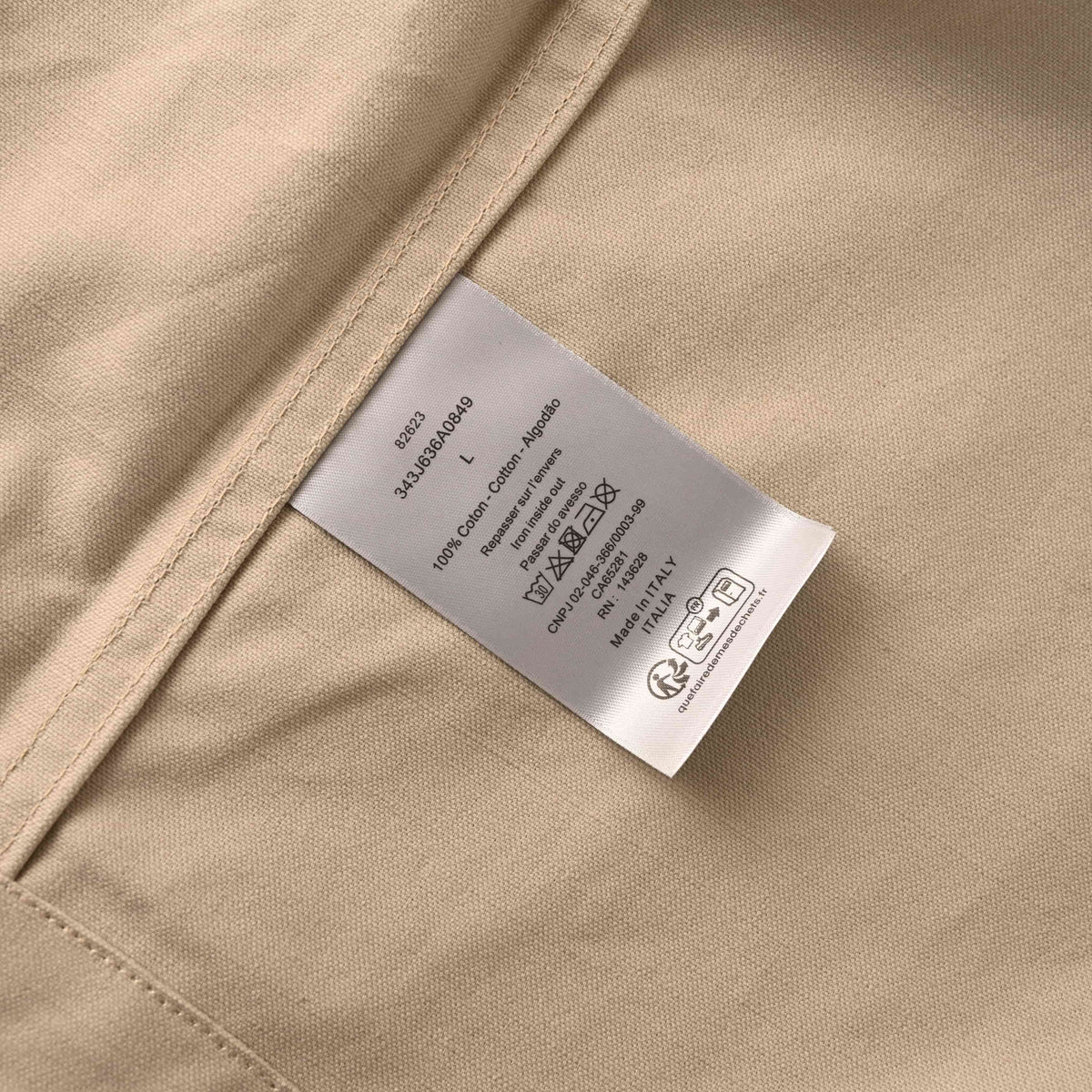 Christian Dior Collaboration Canvas Hooded Zip-Up Jacket, Embroidered Emblem Streetwear Outerwear