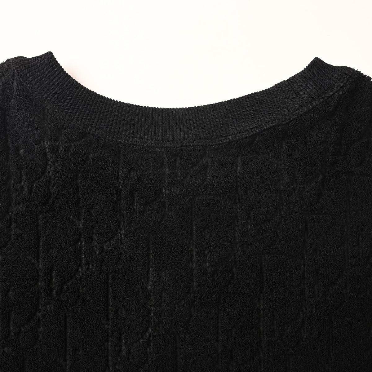Christian Dior Letter Monogram Short-Sleeve T-Shirt with All-Over Jacquard Pattern