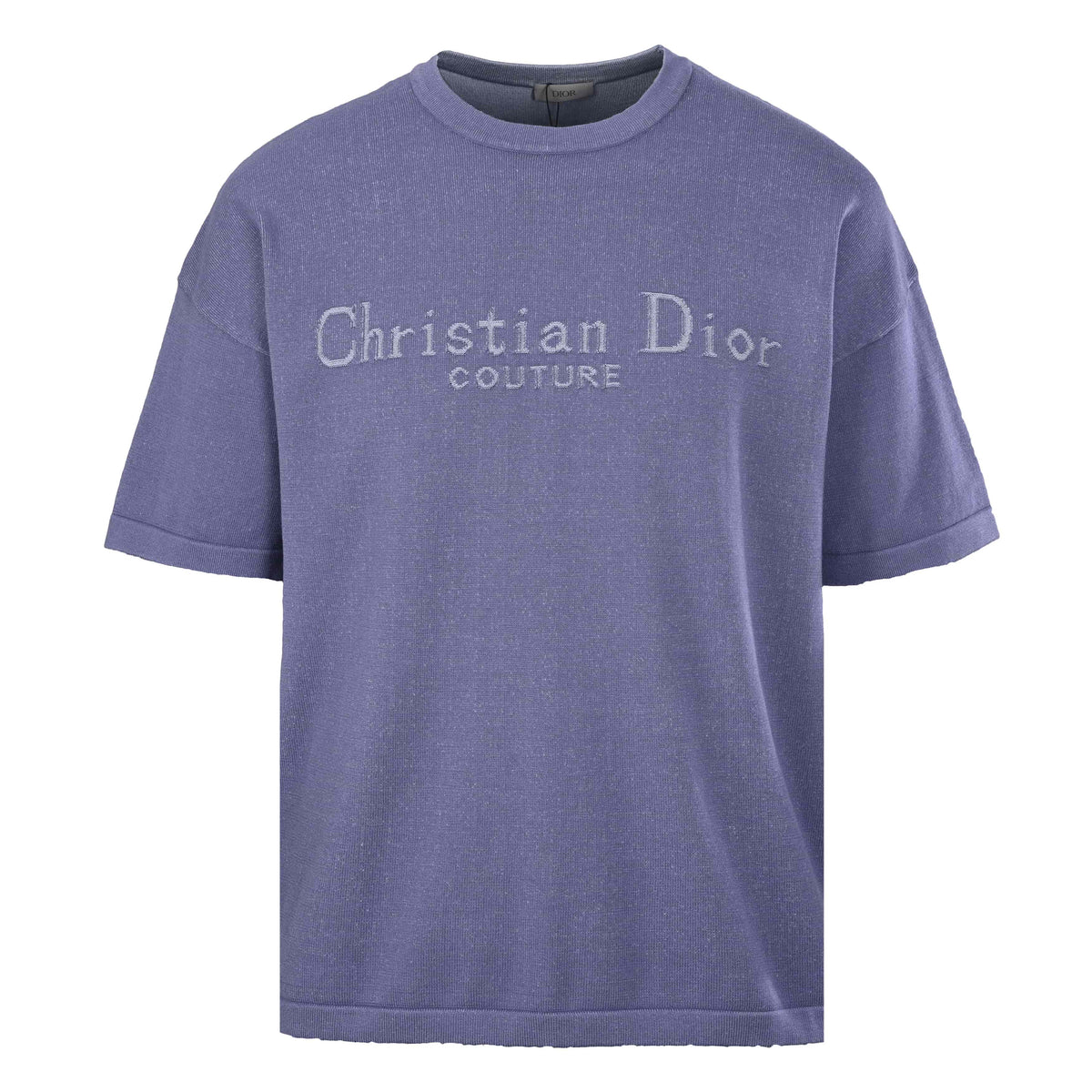 Christian Dior Logo Knit Short-Sleeve T-Shirt for Everyday Casual and Layered Streetwear Outfits