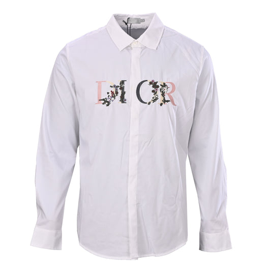 Christian Dior Gradient Floral Embroidered Long Sleeve Shirt for Statement Styling