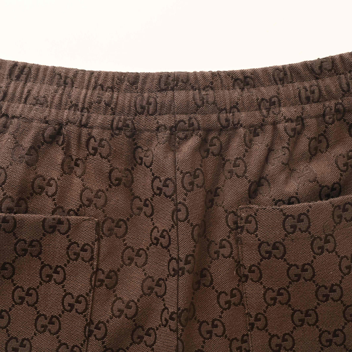 Gucci Brown GG Jacquard Elastic-Waist Shorts
