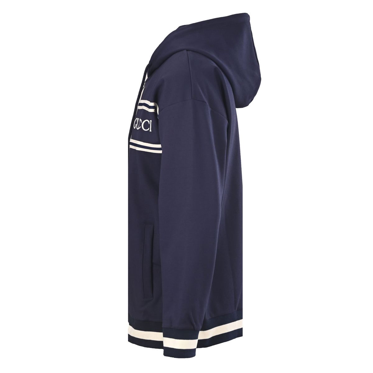 Gucci Unisex Lightweight Zip-Up Jacket with Webbing Detail