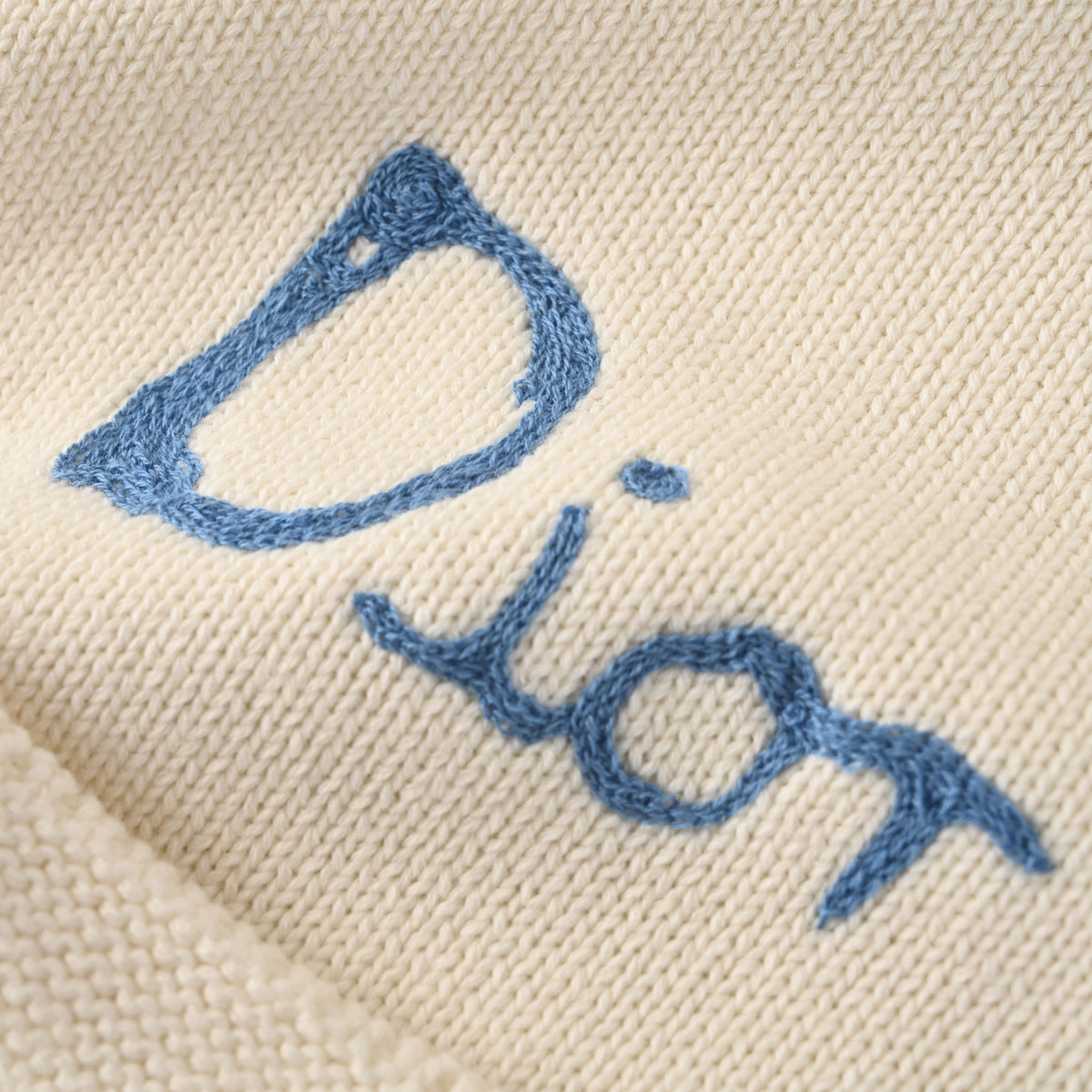 Christian Dior Letter Jacquard Knit Cardigan for Smart Casual Layering and Everyday Outfits