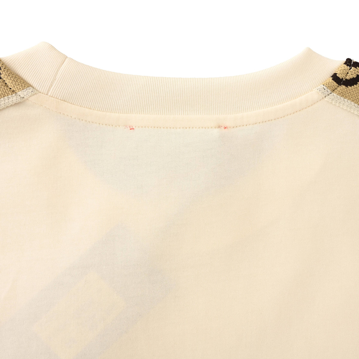 Gucci Beige GG Jacquard Tape Oversized Crewneck T-Shirt