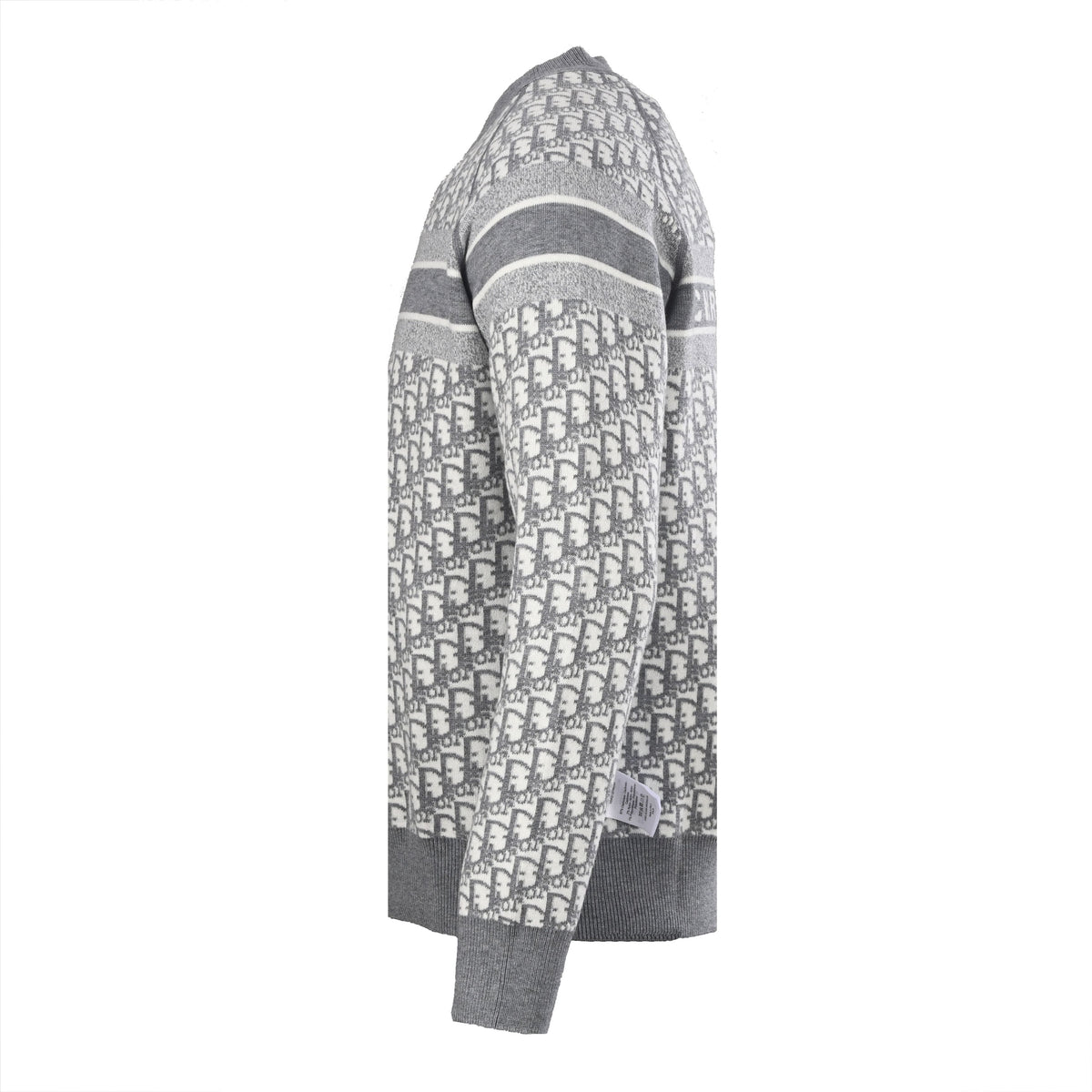Christian Dior Monogram Crewneck Sweater, Reversible Jacquard Knitwear for Versatile Layering