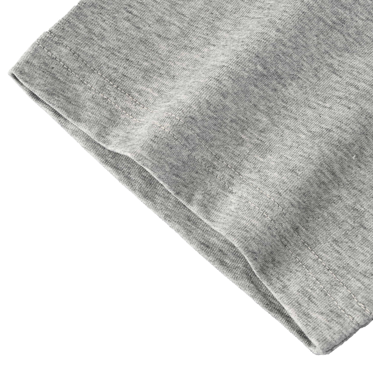 Gucci Heather Grey Striped Shoulder Tape Cotton Crewneck T-Shirt