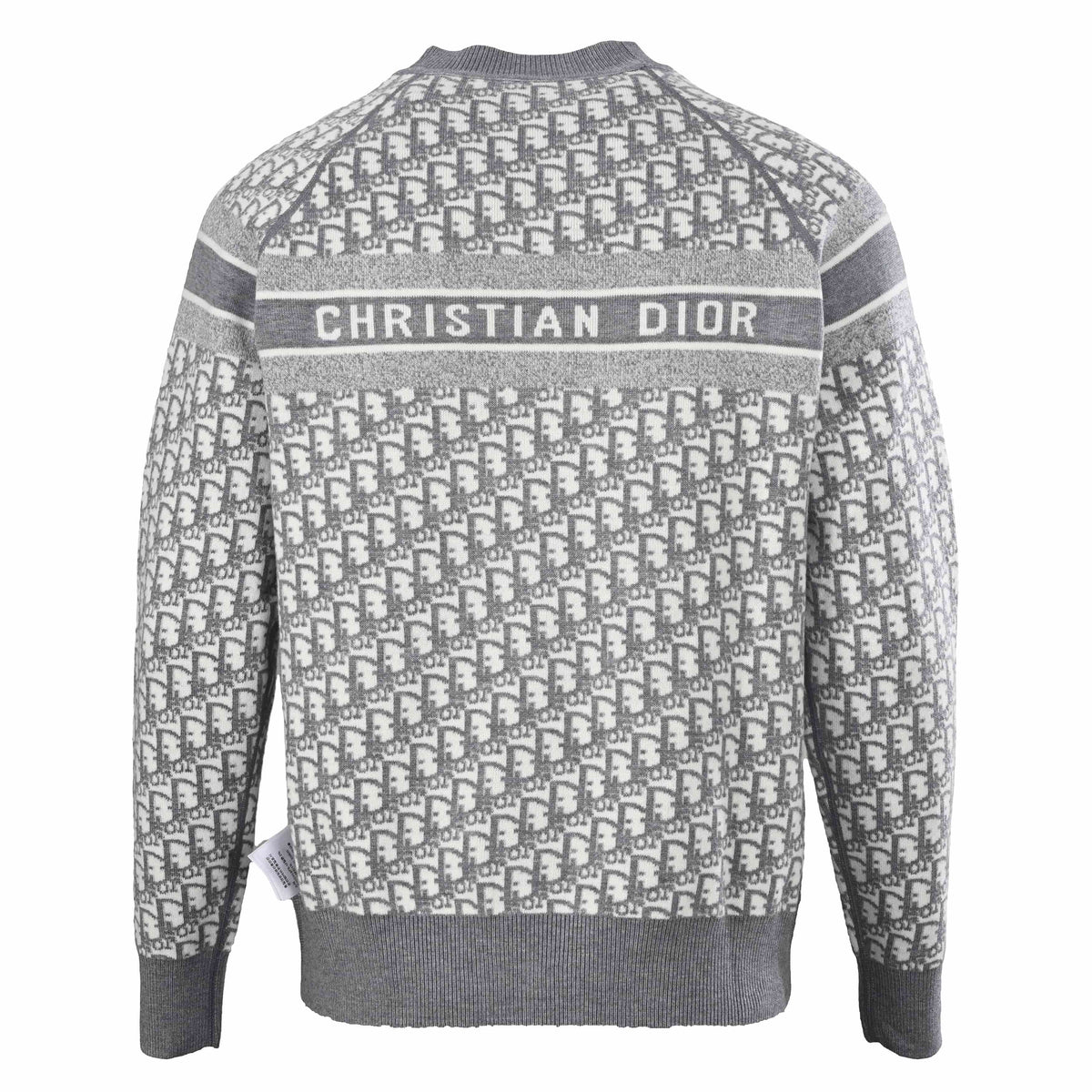 Christian Dior Monogram Crewneck Sweater, Reversible Jacquard Knitwear for Versatile Layering