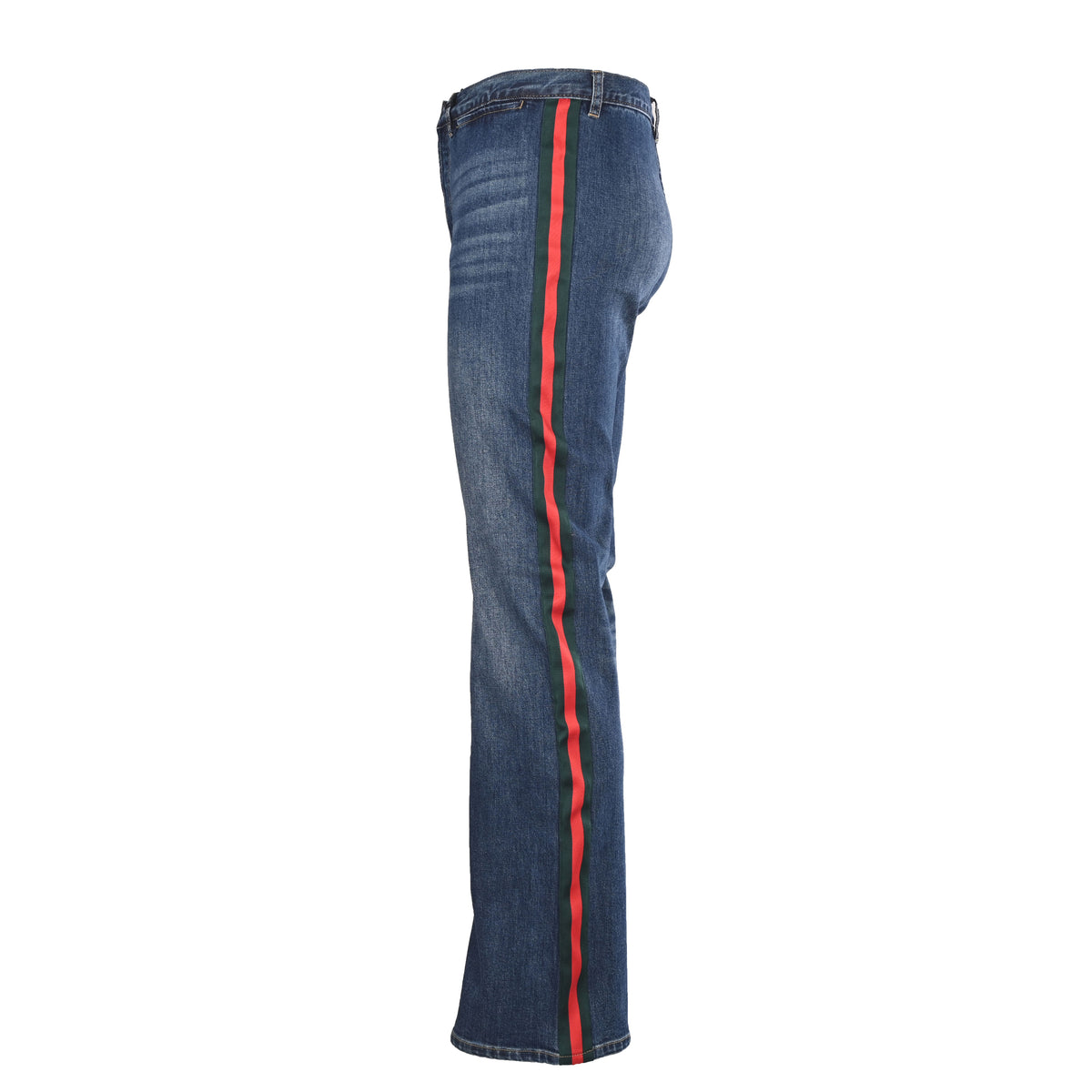 Gucci Side Stripe Slim-Fit Stretch Denim Jeans