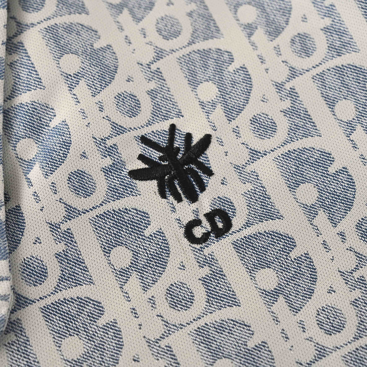 Christian Dior Bee Motif All-Over Logo Zip-Up Jacket, Patterned Outerwear for Casual Streetwear