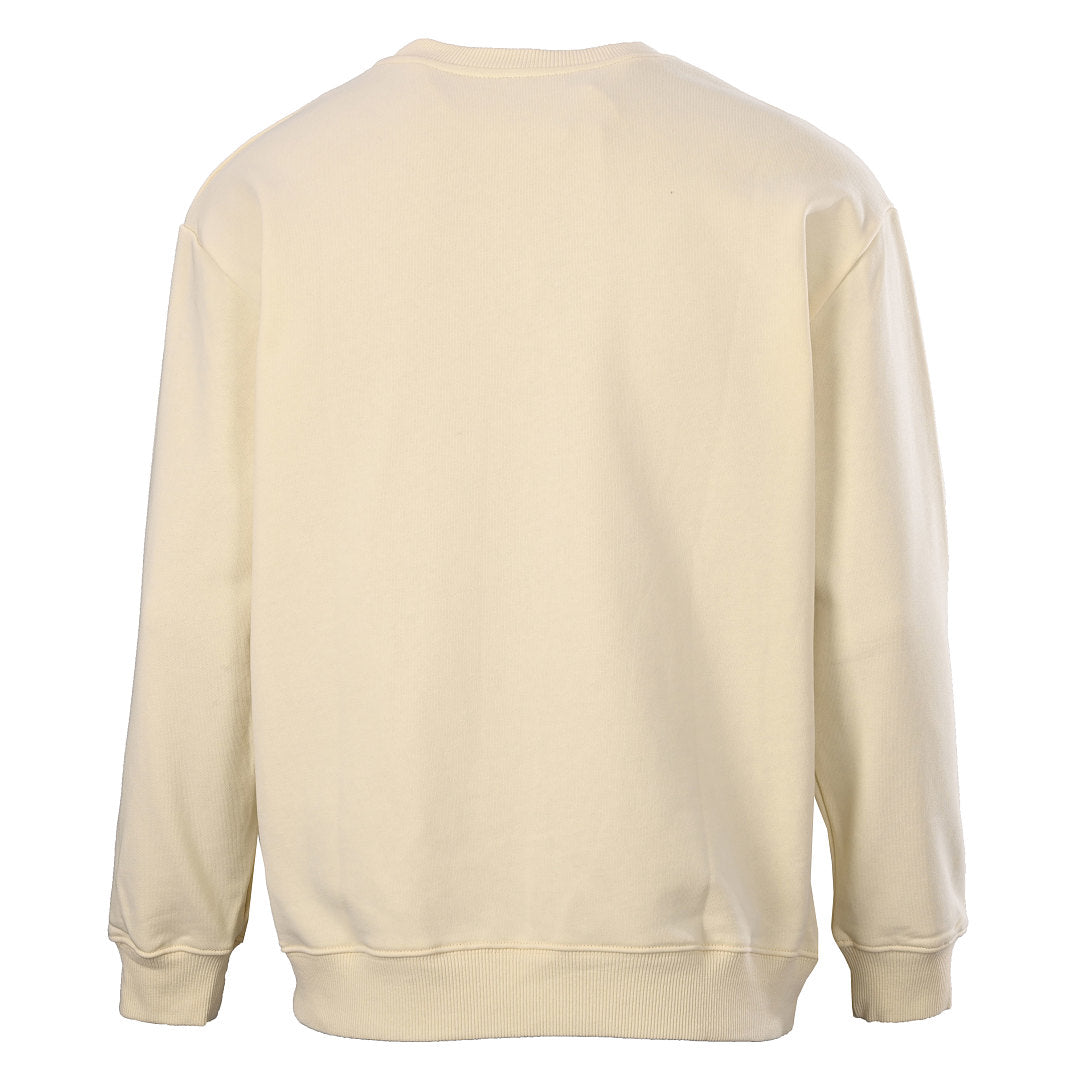 GUCCI Cream Bunny and Strawberry Cotton Crewneck Sweatshirt