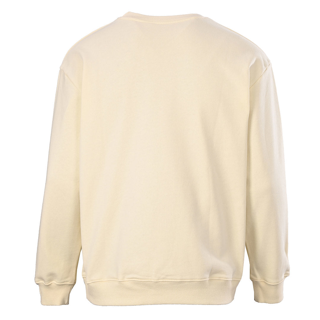 GUCCI Cream Cat and Bird Graphic Cotton Sweatshirt
