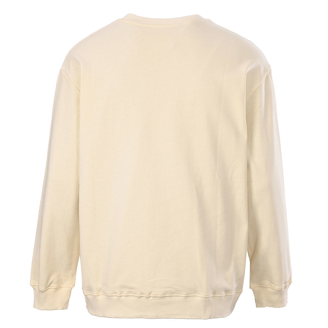 GUCCI Cream Cat and Fish Graphic Cotton Sweatshirt