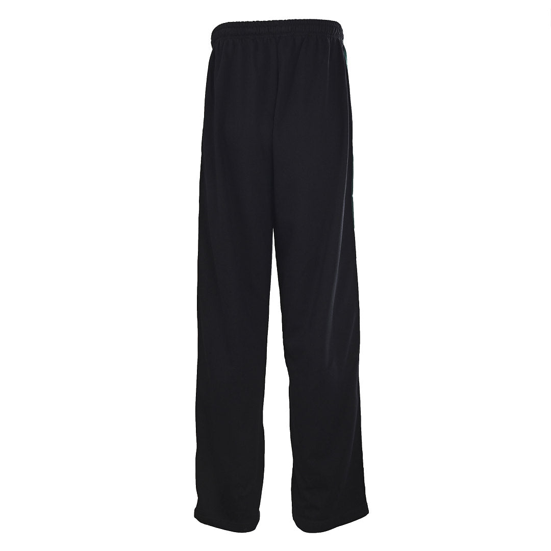 GUCCI Black Cotton Track Pants with Red and Green Web Stripes