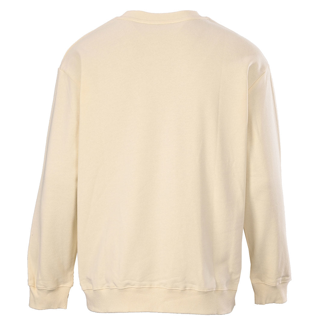 GUCCI Cream Green Hat Dog Graphic Cotton Sweatshirt