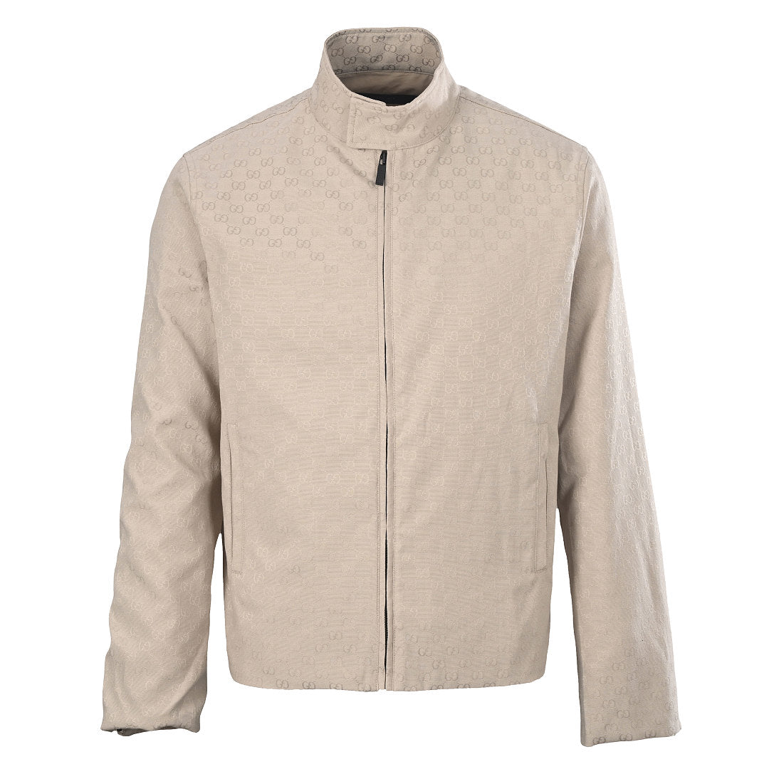 GUCCI GG Jacquard Canvas Zip-Up Jacket