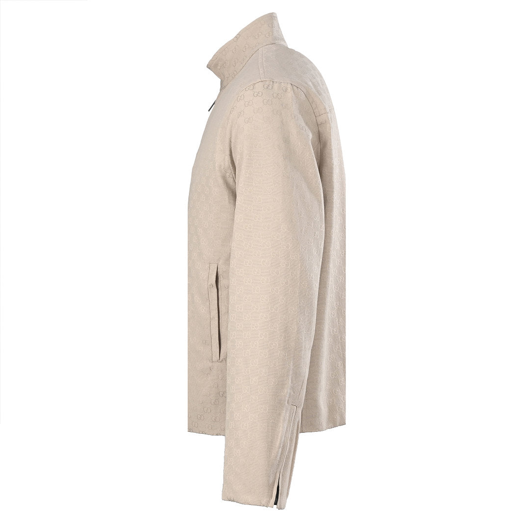 GUCCI GG Jacquard Canvas Zip-Up Jacket