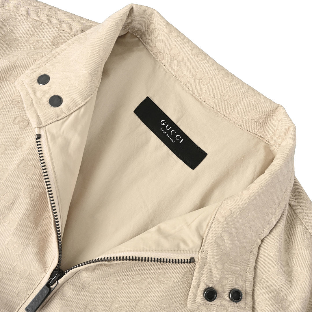 GUCCI GG Jacquard Canvas Zip-Up Jacket