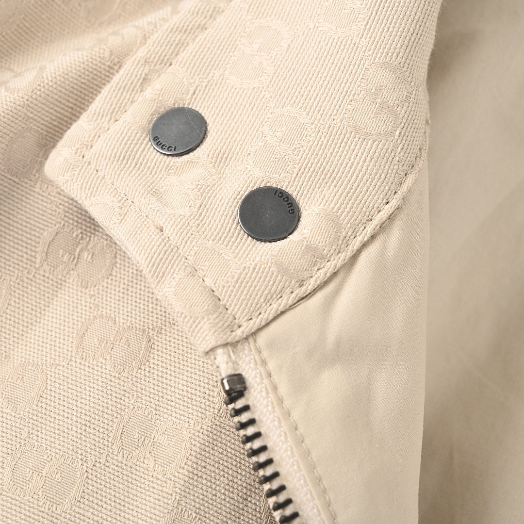 GUCCI GG Jacquard Canvas Zip-Up Jacket