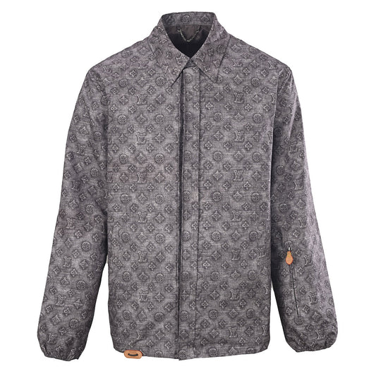 Louis Vuitton Digital Print Jacket with Leather Trim