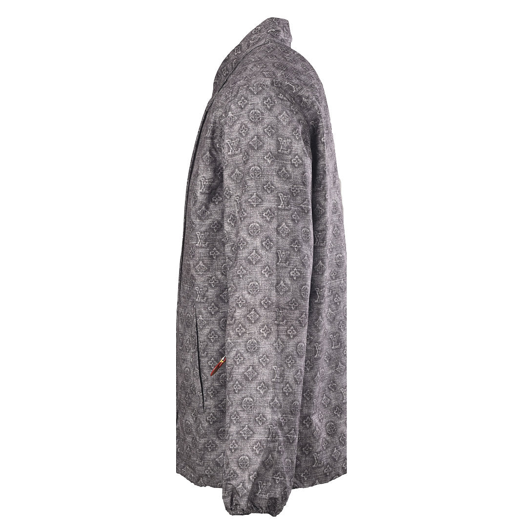 Louis Vuitton Digital Print Jacket with Leather Trim