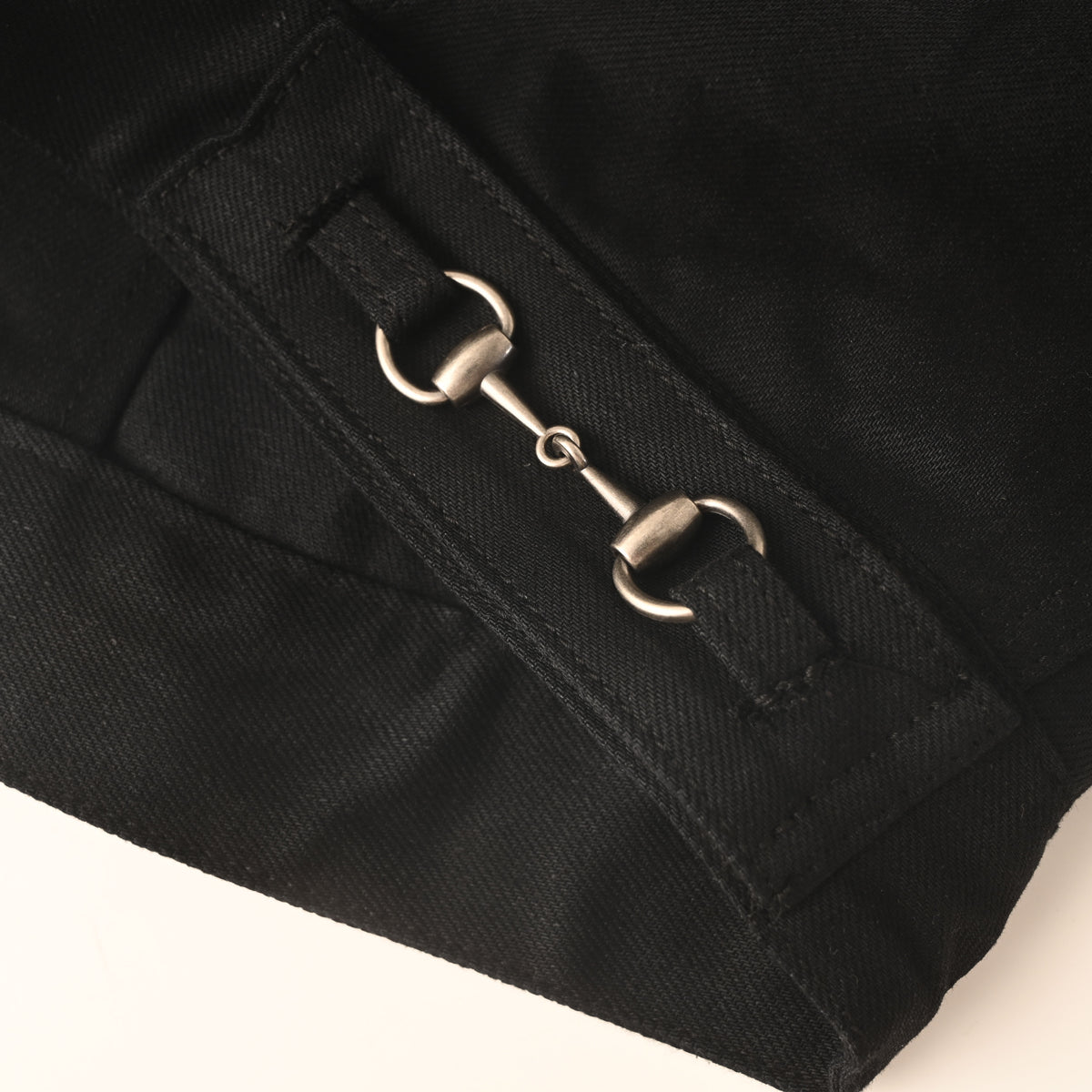 Gucci Unisex Horsebit Detail Twill Biker Jacket