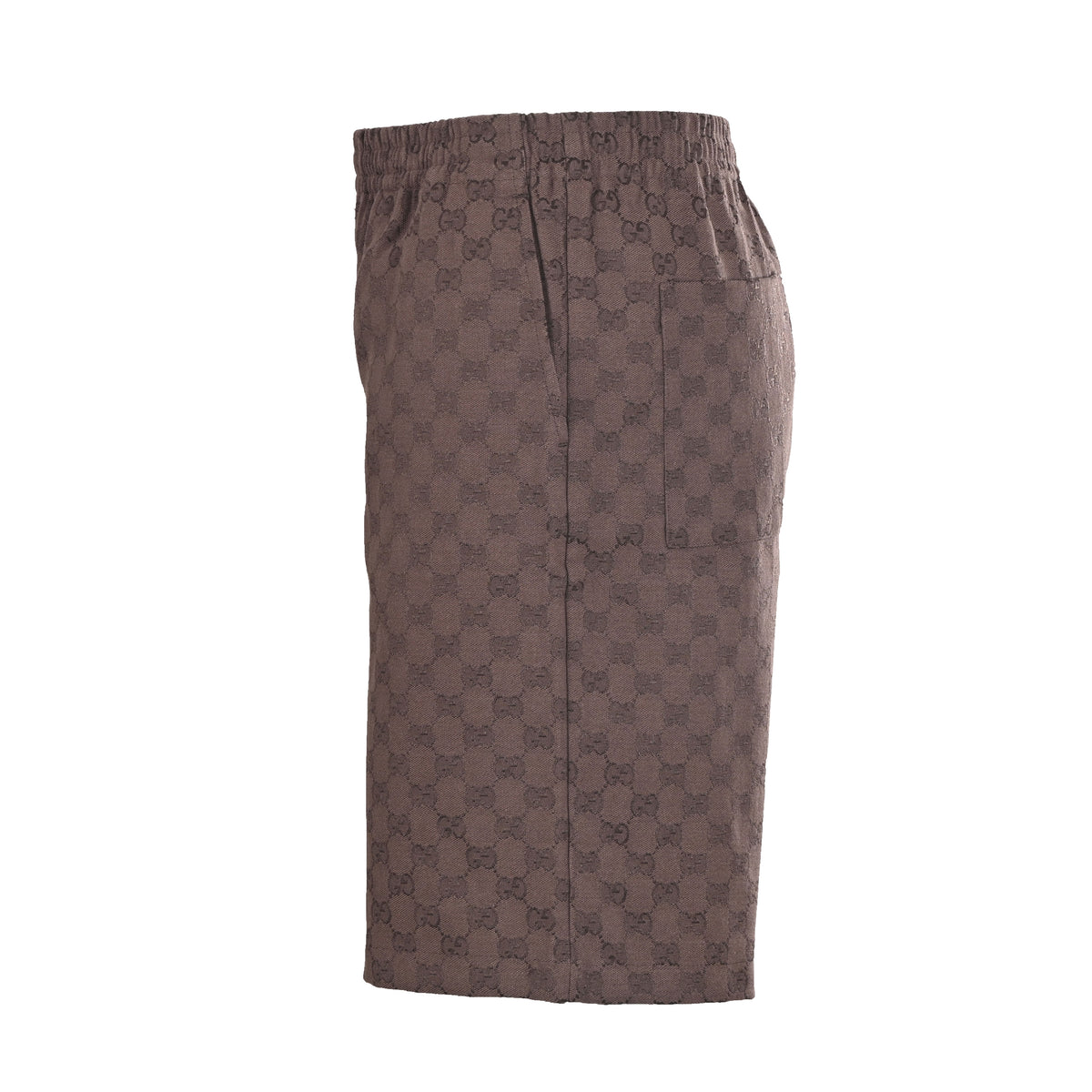 Gucci Brown GG Jacquard Elastic-Waist Shorts