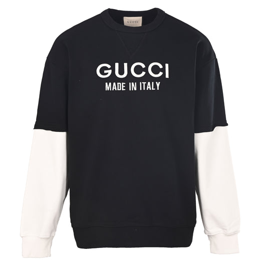 Gucci Embroidered Layered-Look Cotton Sweatshirt