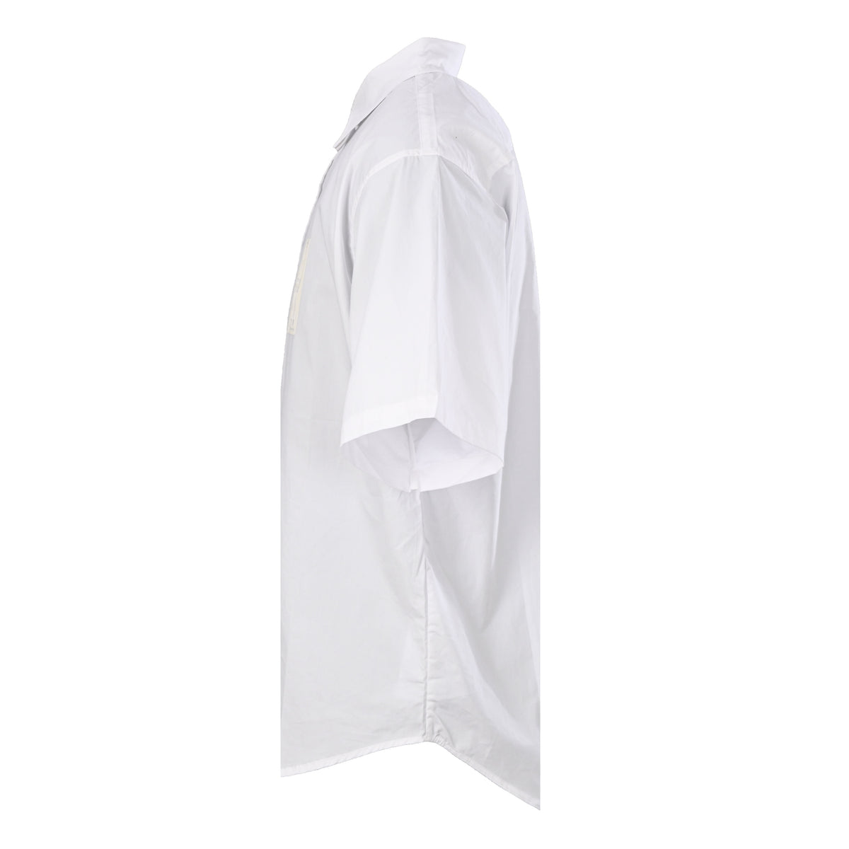 Gucci White Raised G Logo Cotton Short-Sleeve Shirt