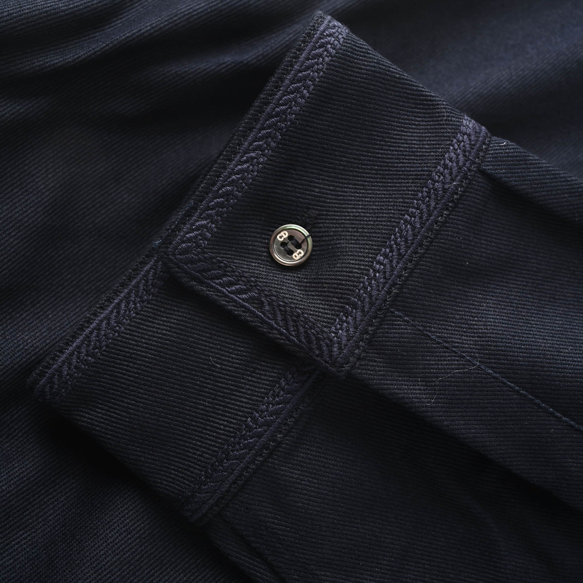 Christian Dior Gabardine Jacket with Embroidered Square Logo Patch, Smart-Casual Outerwear