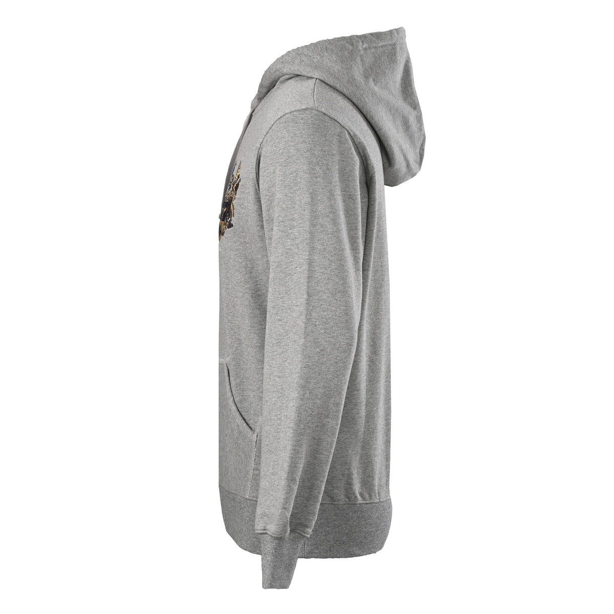Christian Dior Embroidered Badge Hoodie, Emblem Detail Hooded Sweatshirt for Casual Streetwear