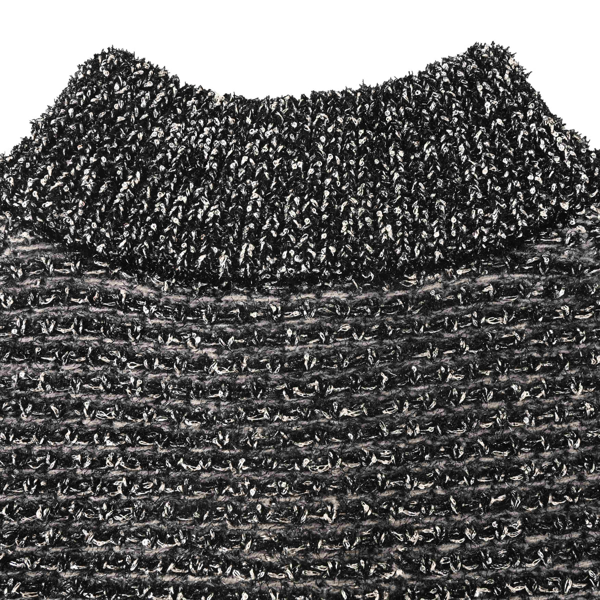 Christian Dior All-Over Sequin Wool Blend Tweed Knit Sweater, Textured Statement Knitwear