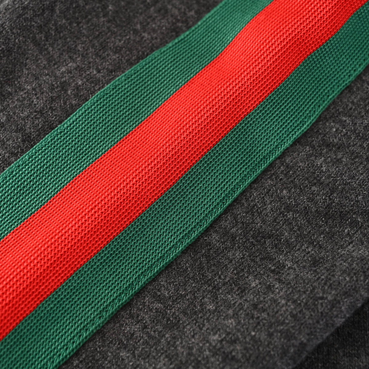 Gucci Wool Stand-Collar Jacket with Red and Green Web Trim