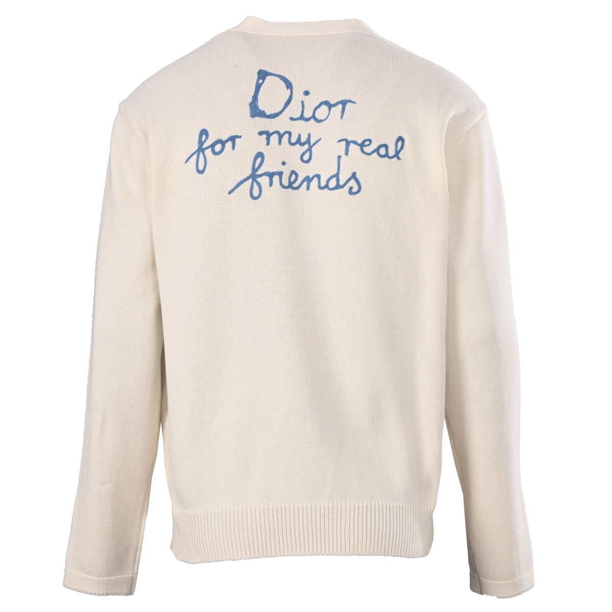 Christian Dior Letter Jacquard Knit Cardigan for Smart Casual Layering and Everyday Outfits