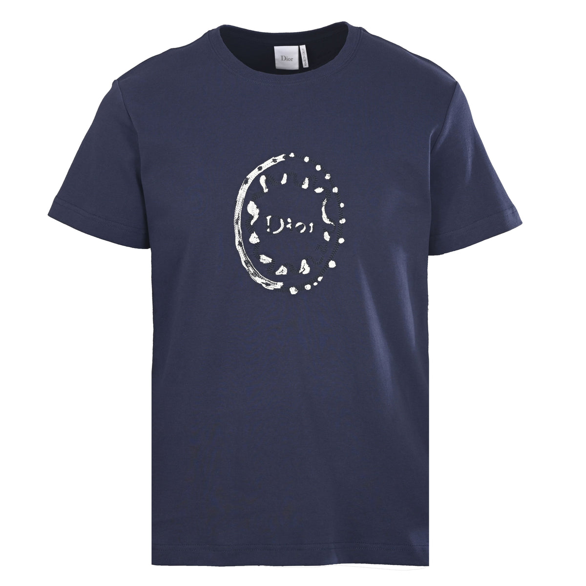 Christian Dior Medaillon Gradient Embroidered T-Shirt, Short Sleeve Tee for Casual Statement Outfits