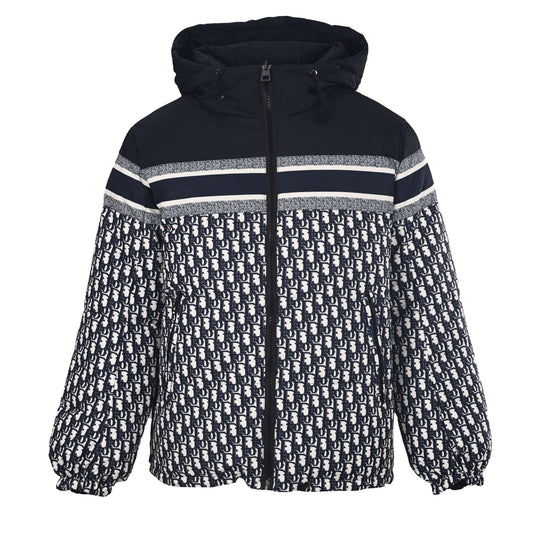 Christian Dior Reversible Down Jacket with Classic All-Over Monogram, Winter Outerwear