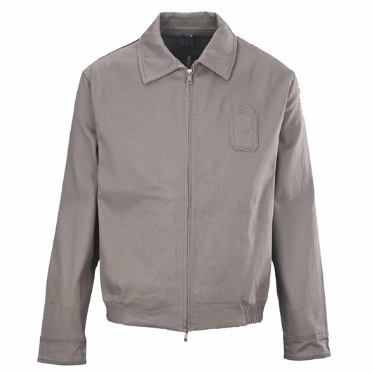 Christian Dior Gabardine Jacket with Embroidered Square Label for Smart Casual Outfits