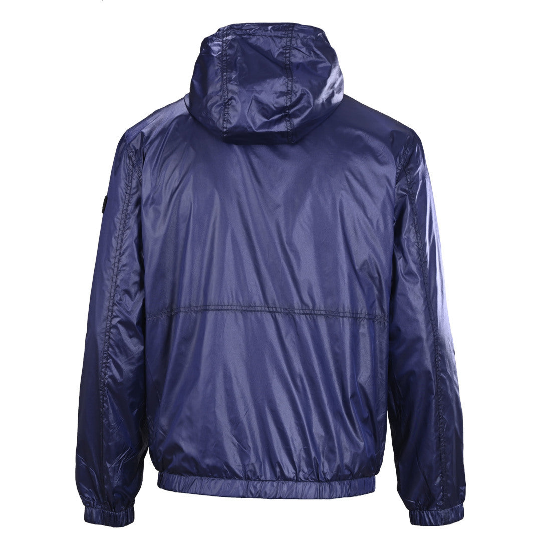 Christian Dior Silk Jacquard Hooded Jacket with Sleeve Label Detail for Elevated Casual Layering