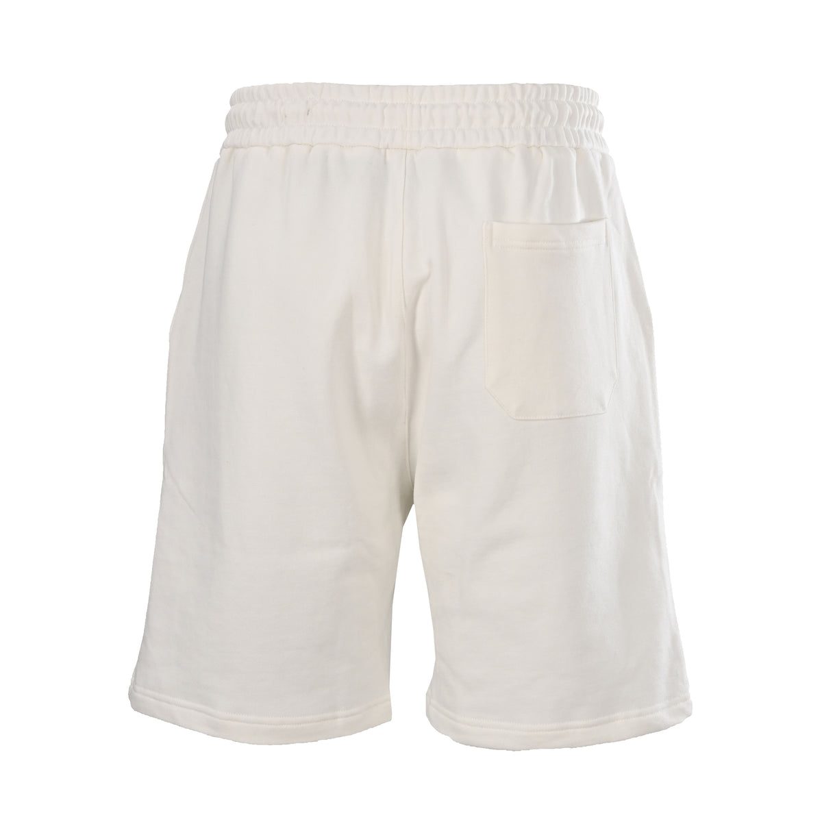 Gucci White Embroidered Logo Patch Drawstring Shorts