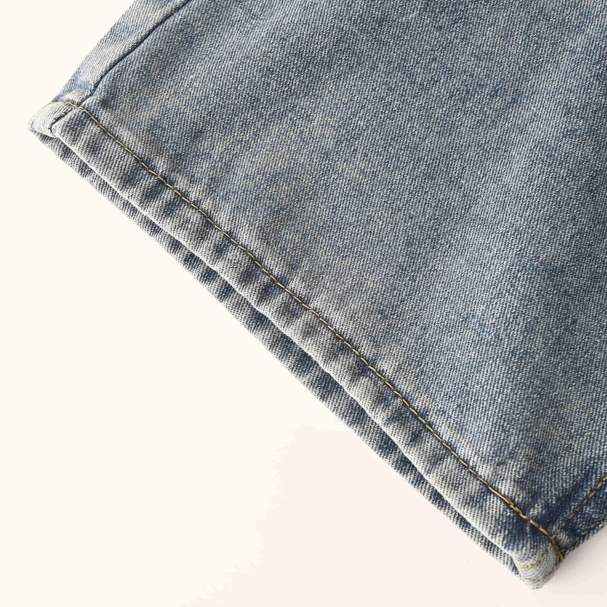 Christian Dior Vintage-Effect Paneled Wide-Leg Jeans with Full-Length Denim Streetwear Silhouette
