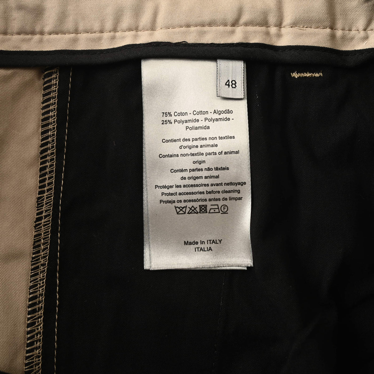 Christian Dior Utility Cargo Pants with Detachable Saddle Bag and Full-Length Workwear Styling