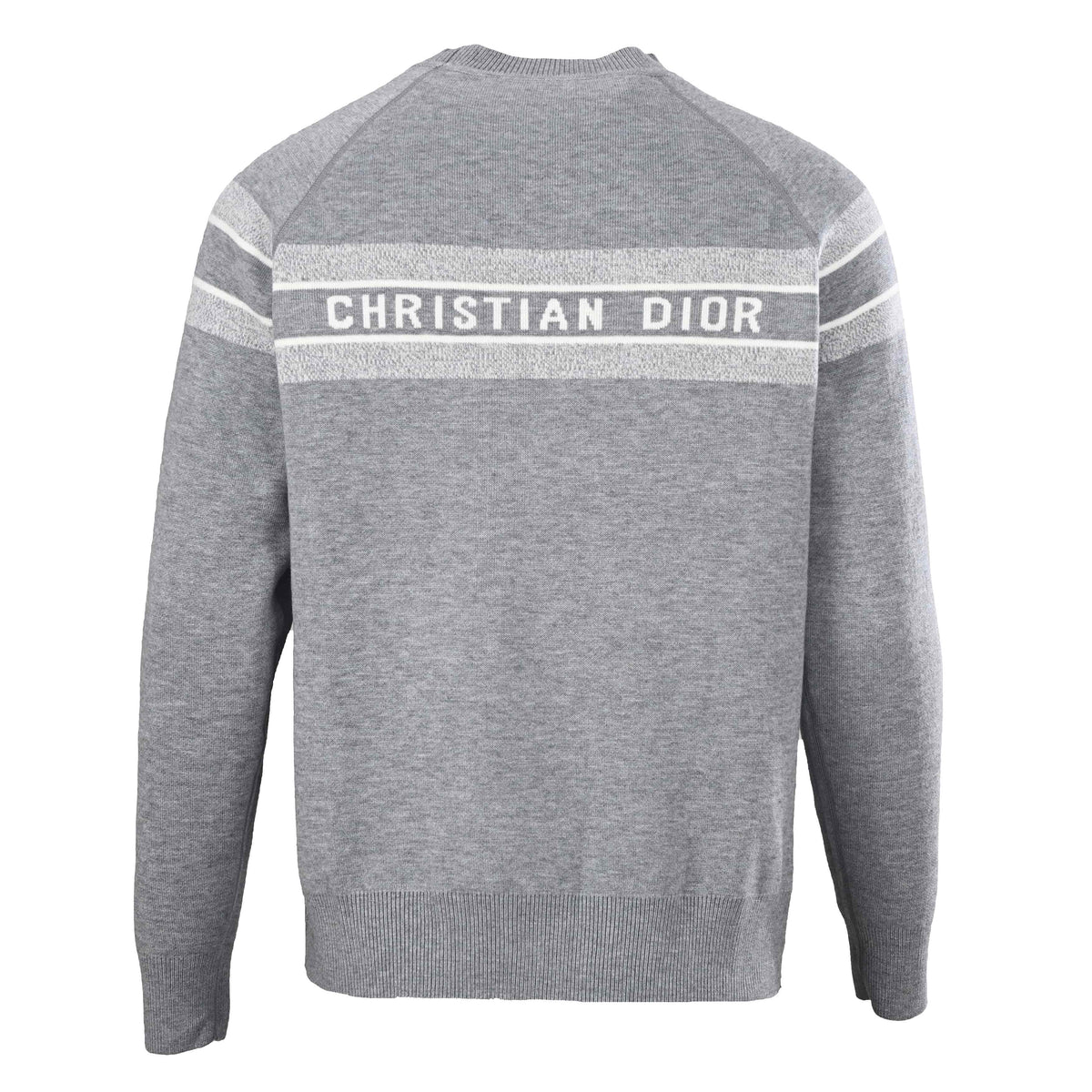 Christian Dior Monogram Crewneck Sweater, Reversible Jacquard Knitwear for Versatile Layering