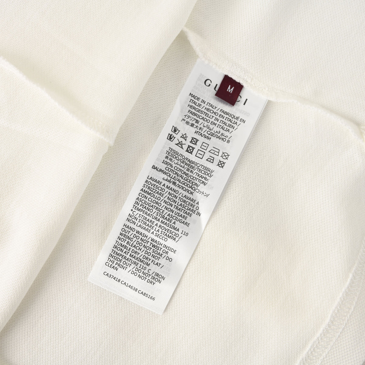 Gucci White Cotton Piqué Logo Collar Polo Shirt