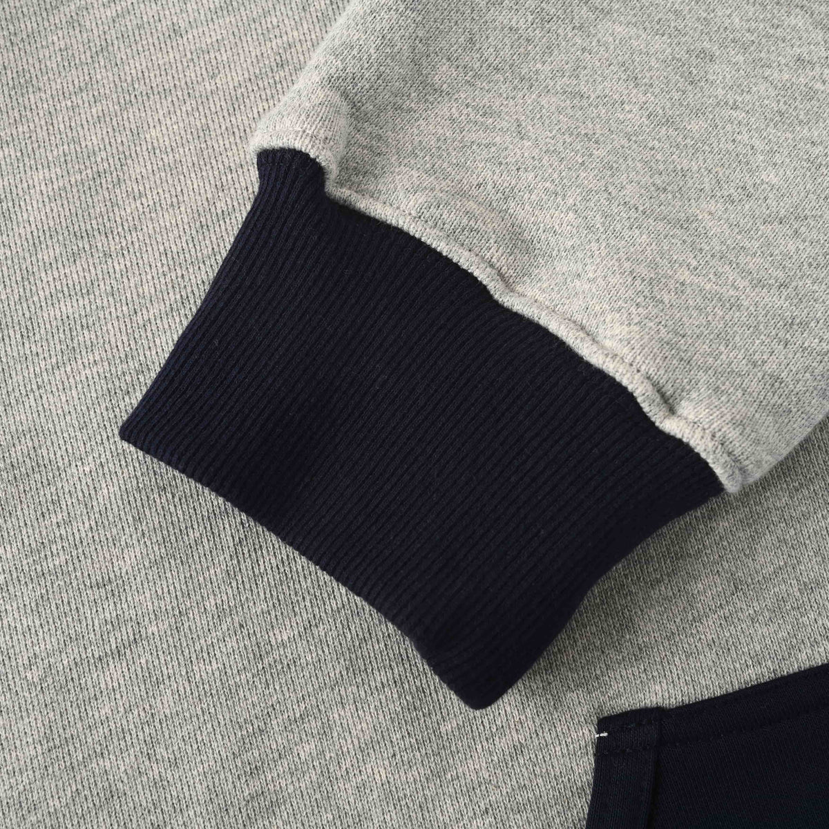 Christian Dior Contrast Pocket Crewneck Sweatshirt, Mixed-Pattern Embroidery Casual Streetwear Top