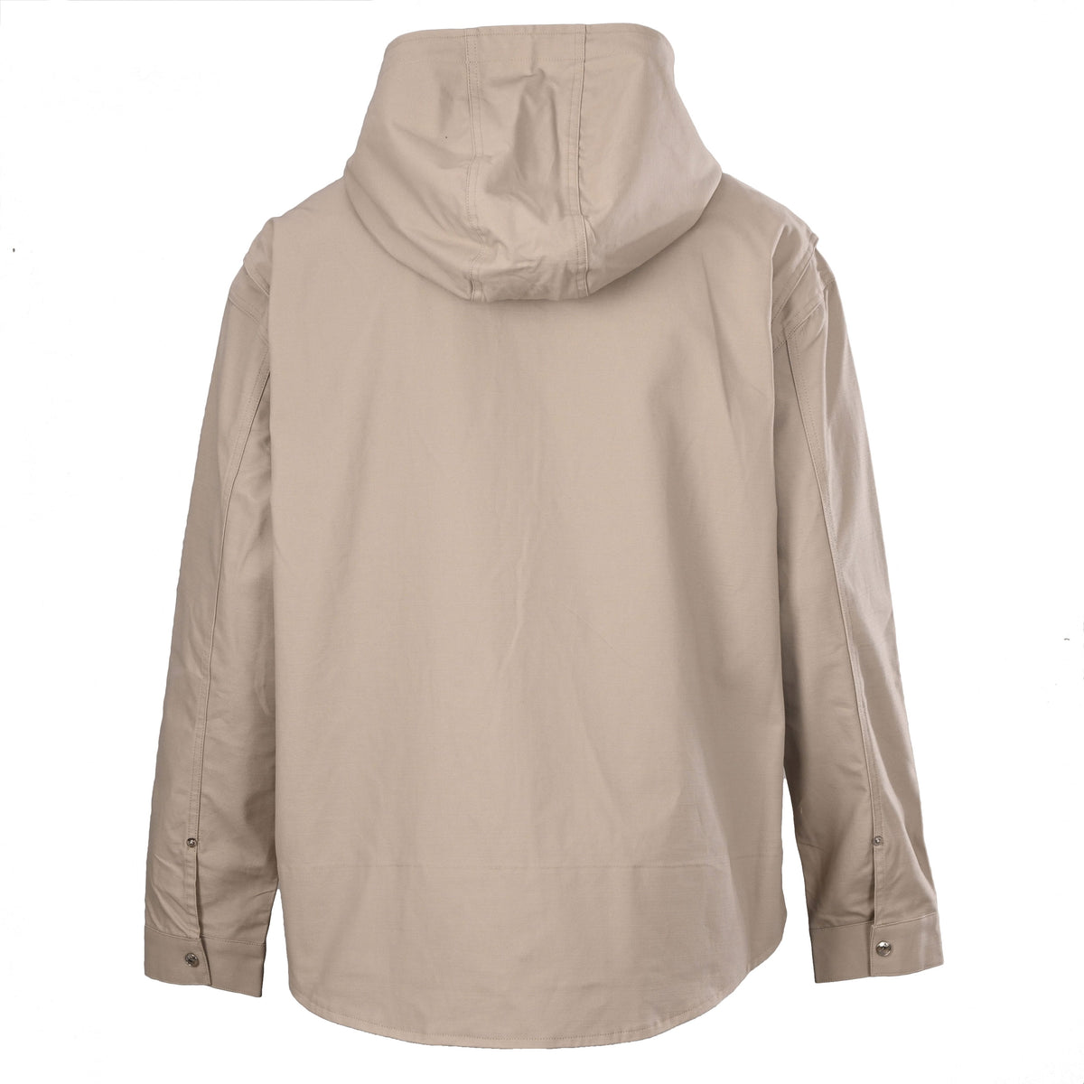 Christian Dior Collaboration Canvas Hooded Zip-Up Jacket, Embroidered Emblem Streetwear Outerwear