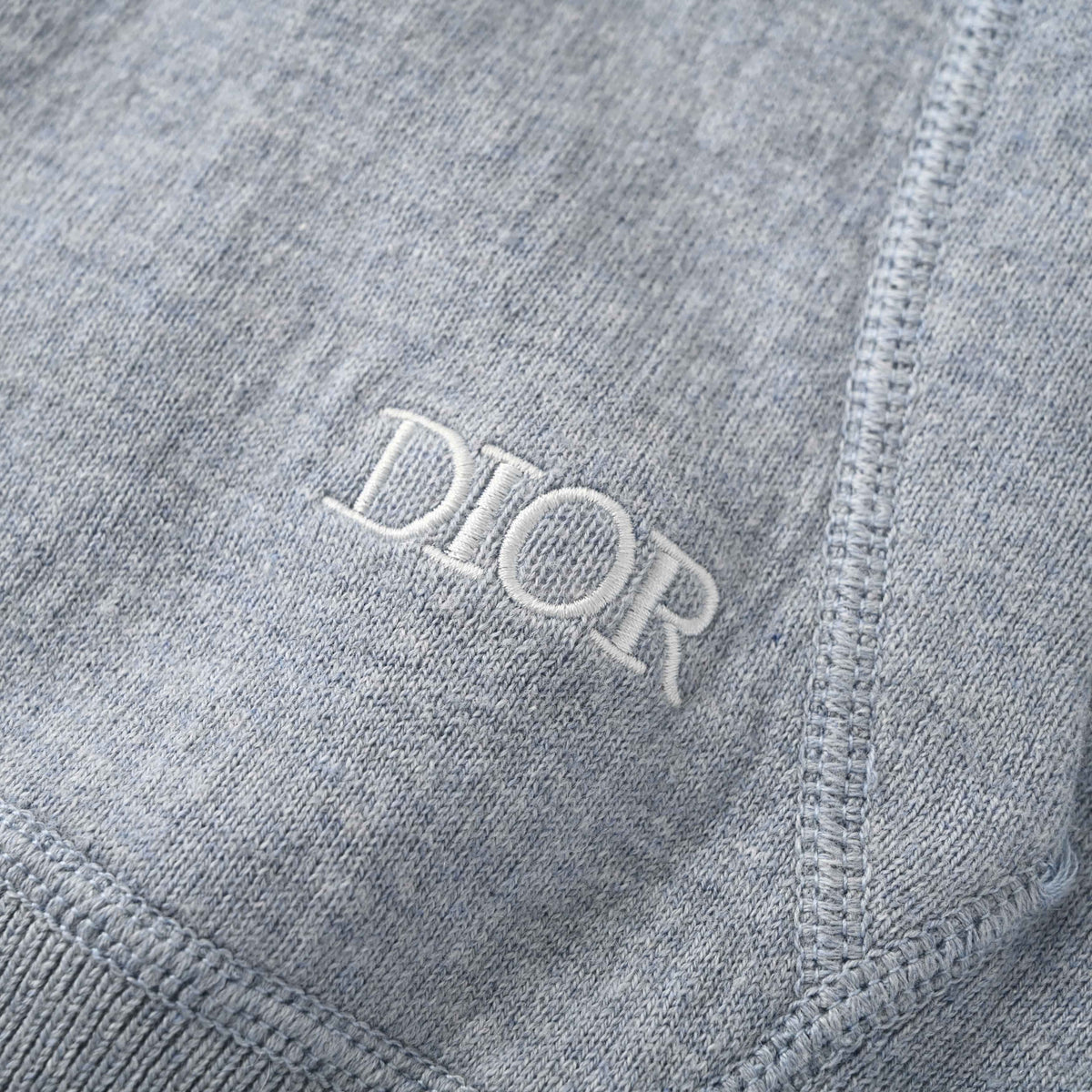 Christian Dior Knit Zip-Up Hooded Jacket with Monogram Interior for Casual Layering and Streetwear Styling